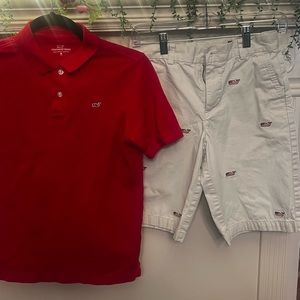 Vineyard Vines 4th of July set - polo & shorts